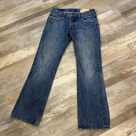 Hollister Other - Men's Hollister Button Fly Factory Distressed Jeans - 32x32
